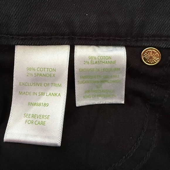 Lilly Pulitzer South Ocean Skinny Jeans Black Size 0 - Picture 3 of 6